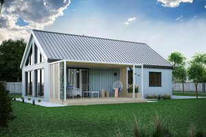 Dom prefabrykowany Sole 70 tył
