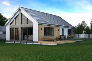 Dom prefabrykowany Sole 70 tynk 2 